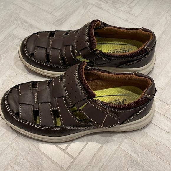 Florsheim Boys Brown Cognac Fisherman Sandals, size 12 little kid - Picture 2 of 6